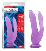 Dildo Doble Twin Fork Purple