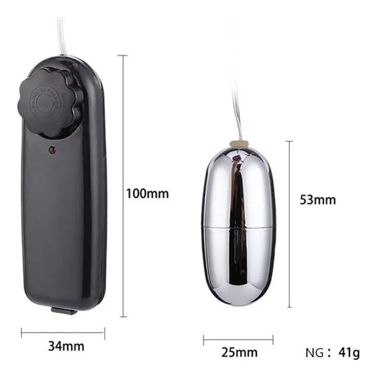 Huevo Vibrador Chrome Silver