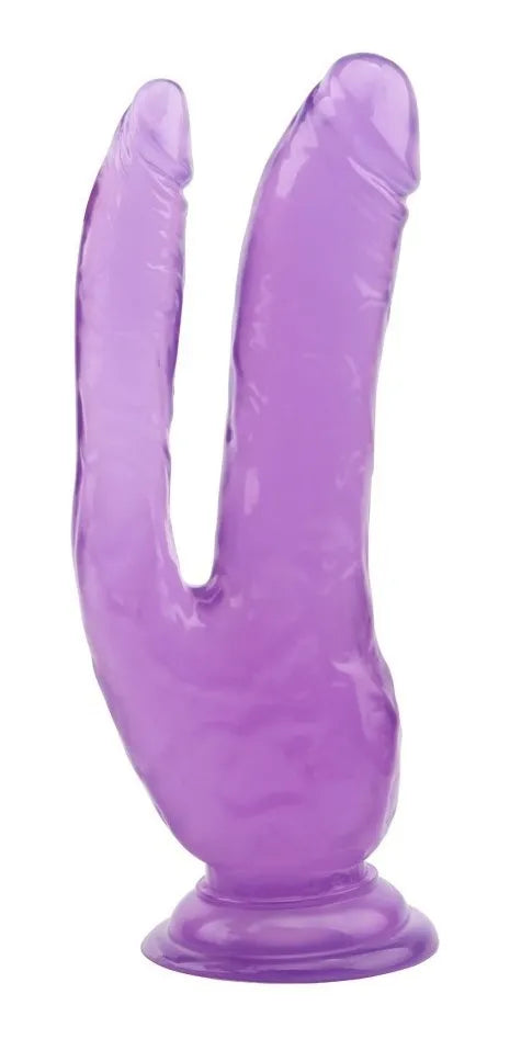 Dildo Doble Twin Fork Purple